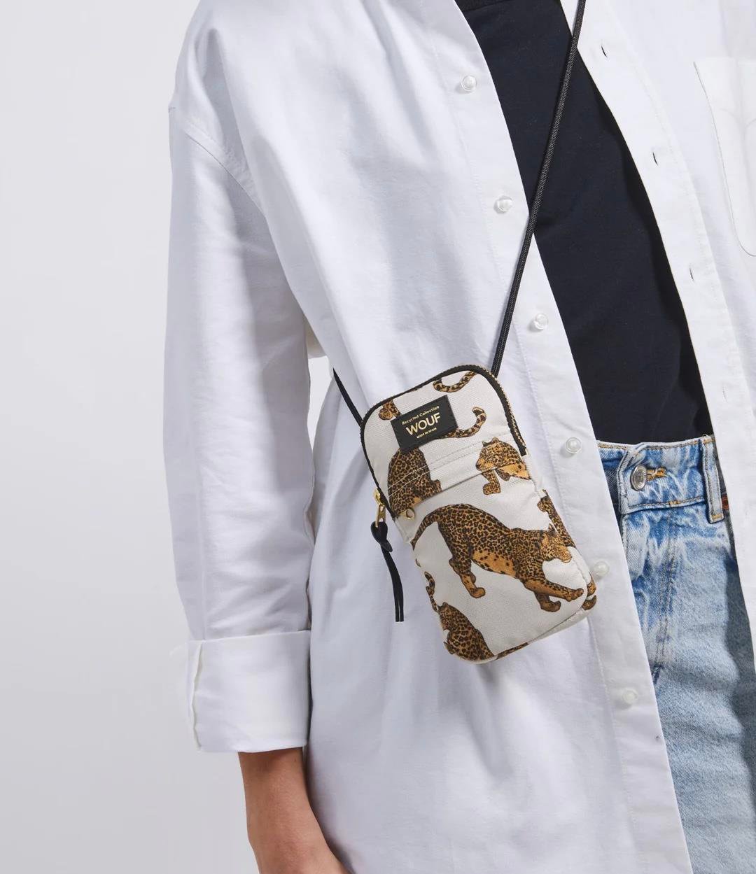 Wouf The Leopard - Telefon Çantası