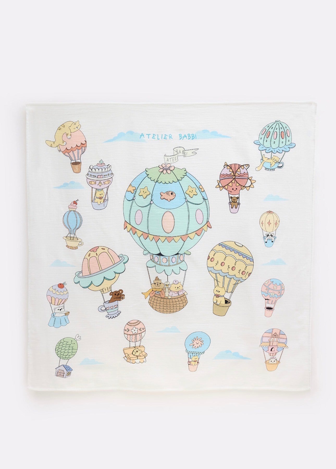 Çift Katlı Müslin Bebek Örtüsü - Kapadokya 70x70cm
