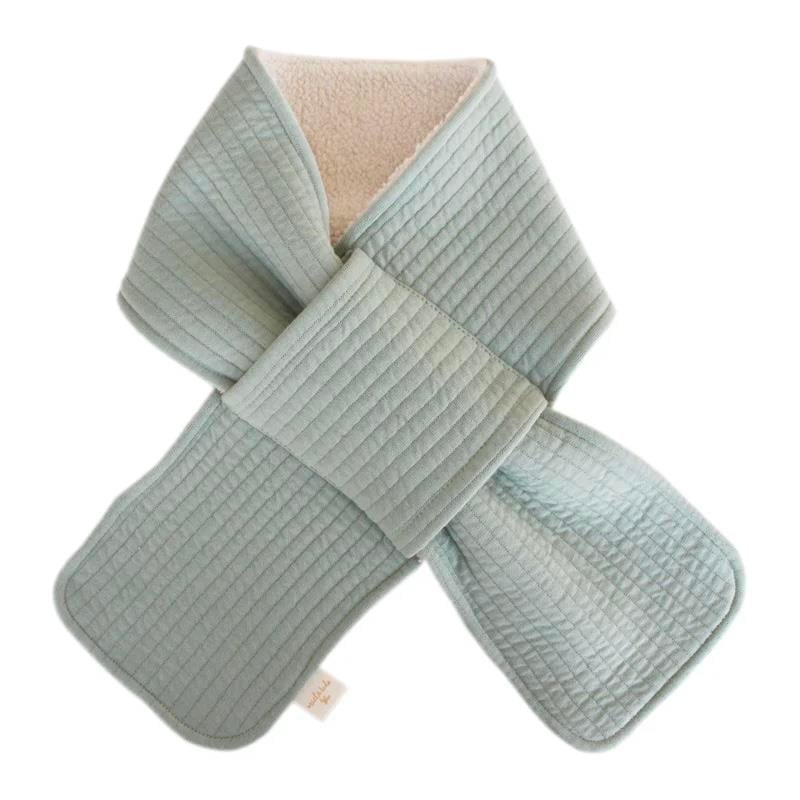 Çift taraflı Kapitone Atkı (Peluş Astarlı) / Mint