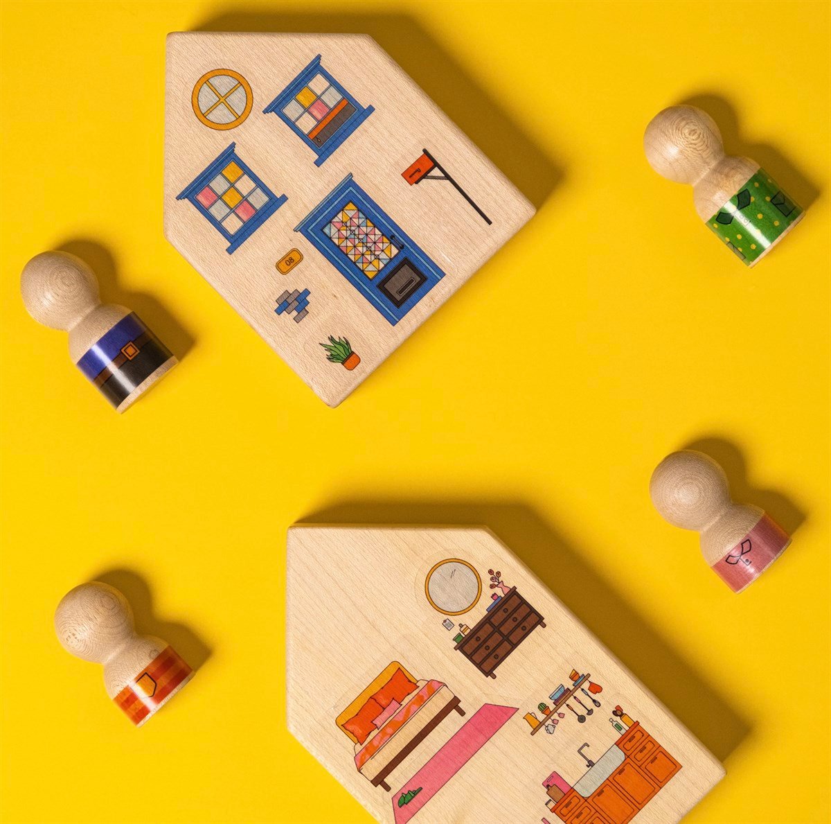 Decorate it yourself: Çıkartmalarla Kasabanı Yaratma Oyunu