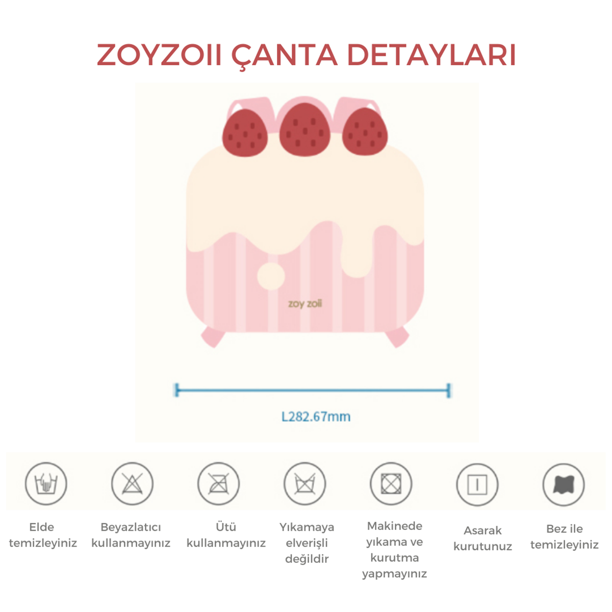 Delicious Serisi Cream Cake Sırt Çantası