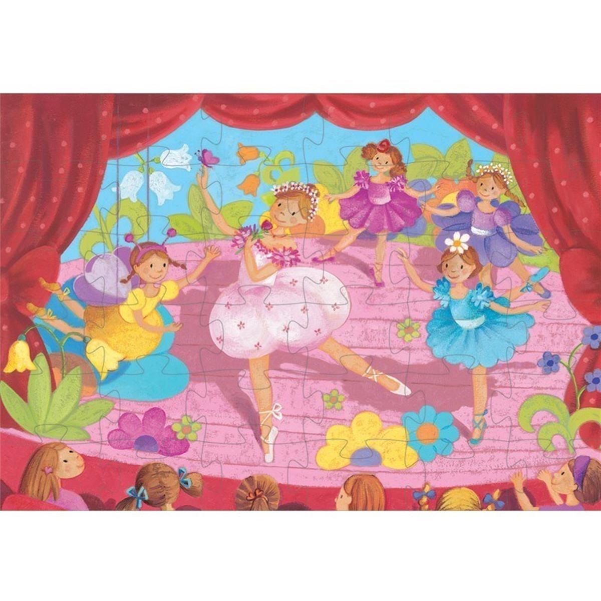 Djeco Dekoratif Puzzle 36 Parça / The Ballerina With The Flower