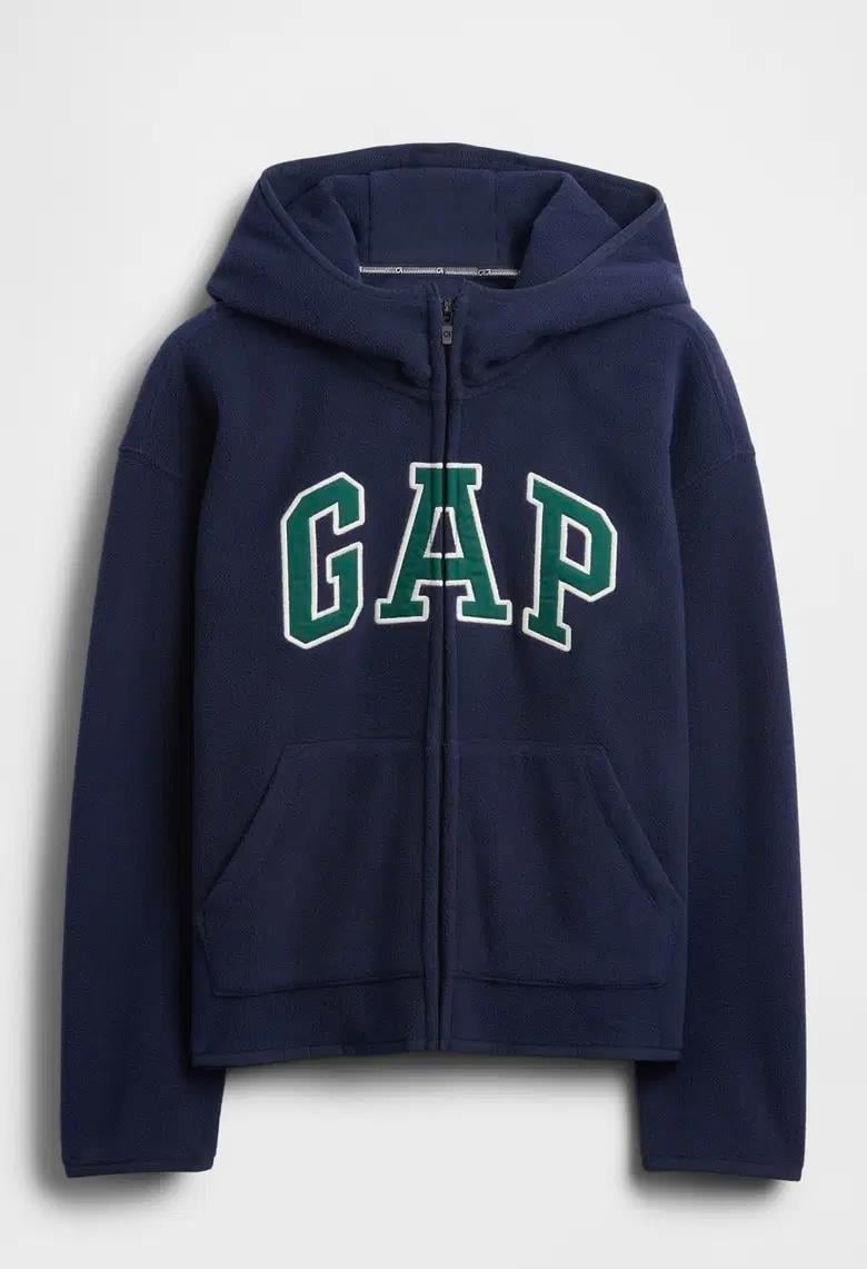 Erkek Çocuk | VintageSoft Gap Logo Fermuarlı Sweatshirt - Mavi