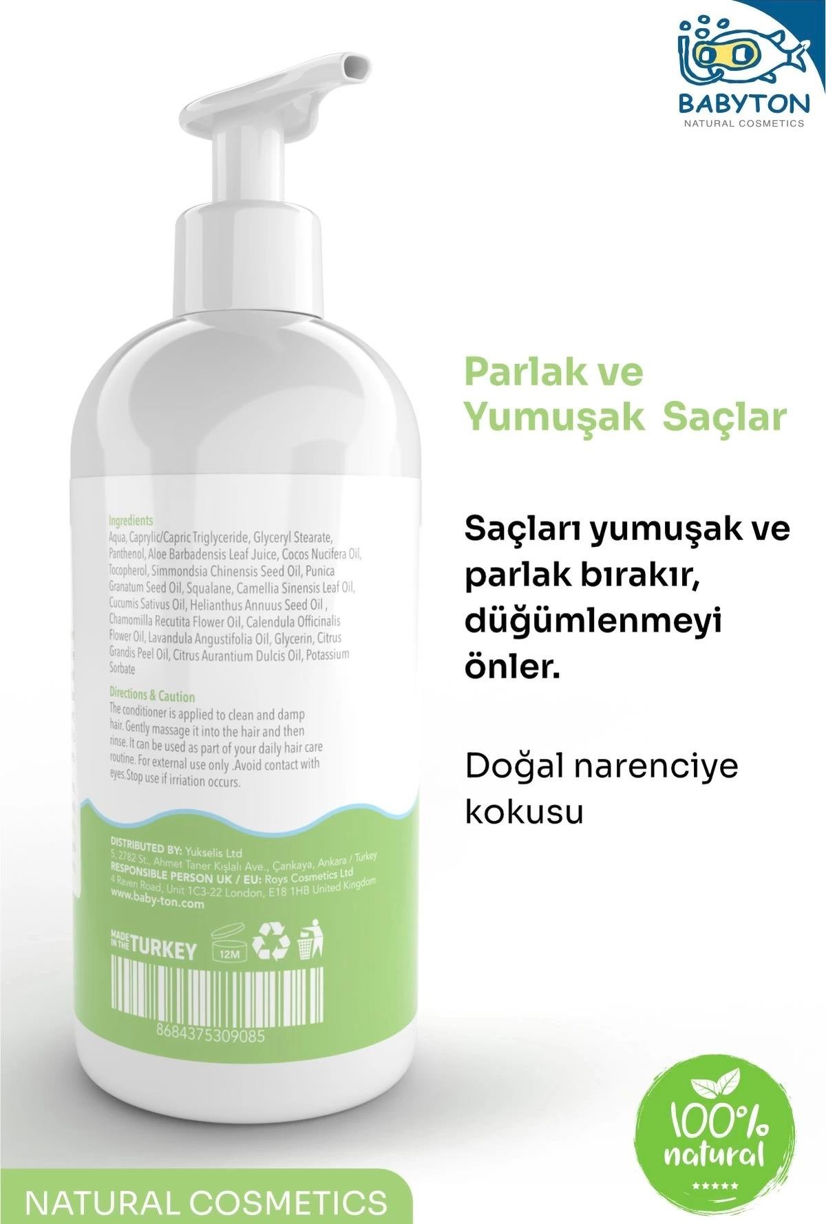 Bebek ve Çocuklar İçin Doğal Saç Kremi 250 ml
