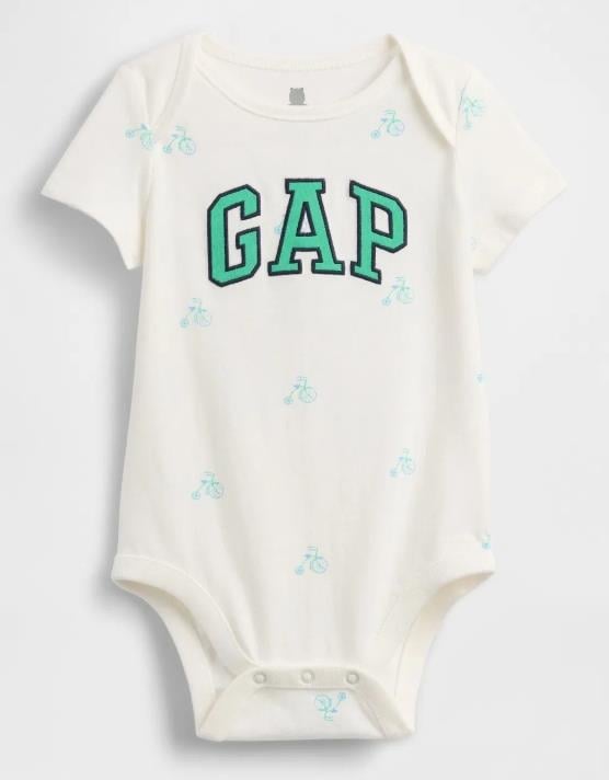 Erkek Bebek Bebek | First Favorites Organik Pamuk Logo Bodysuit
