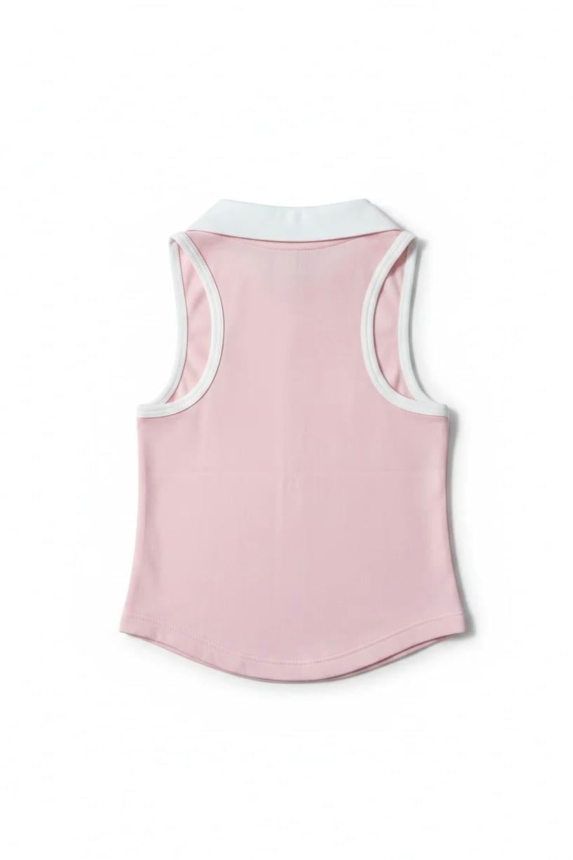 Tennis Club Kız Çocuk Fermuarlı Spor Üst - Candy Pink