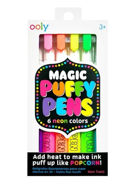 Ooly Magic Puffy Pens Sihirli Kabartma 6'lı Jel Boya Kalemi