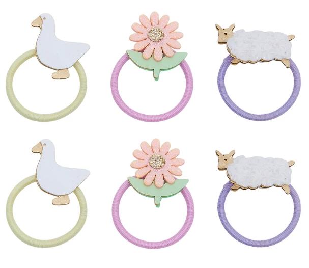 Mimi & Lula Farmyard Mini 6'lı Lastik Toka