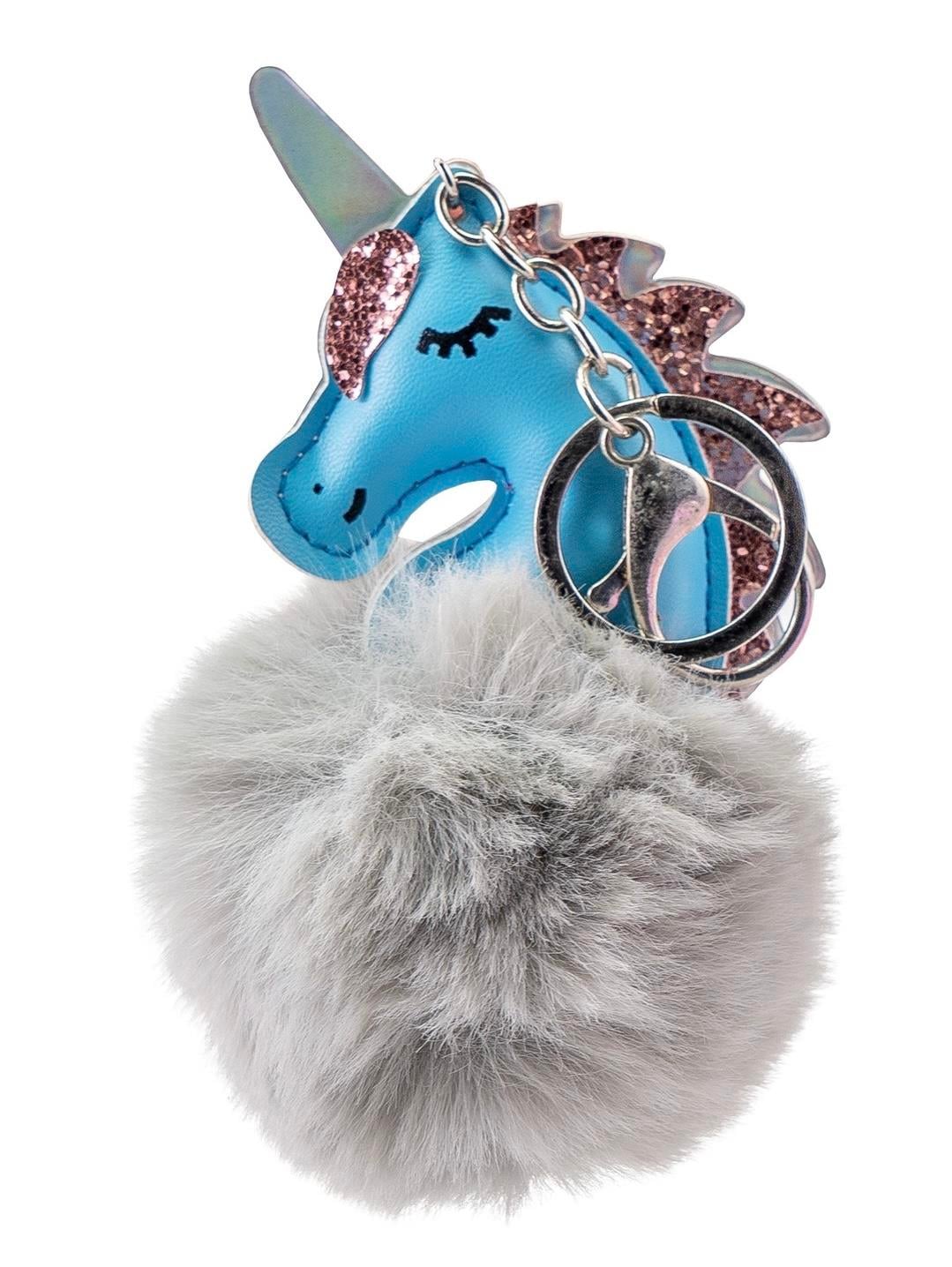 MARTINELIA UNICORTN FİGÜRLÜ PONPONLU ANAHTARLIK - MAVİ
