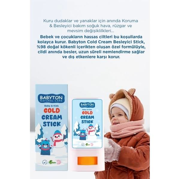 Babyton Cold Stick Nemlendirici ve Besleyici 20 gr
