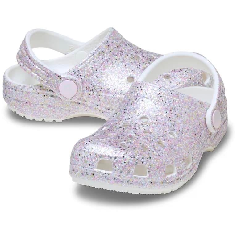 Classic Fantasy Glitter Clog T - White