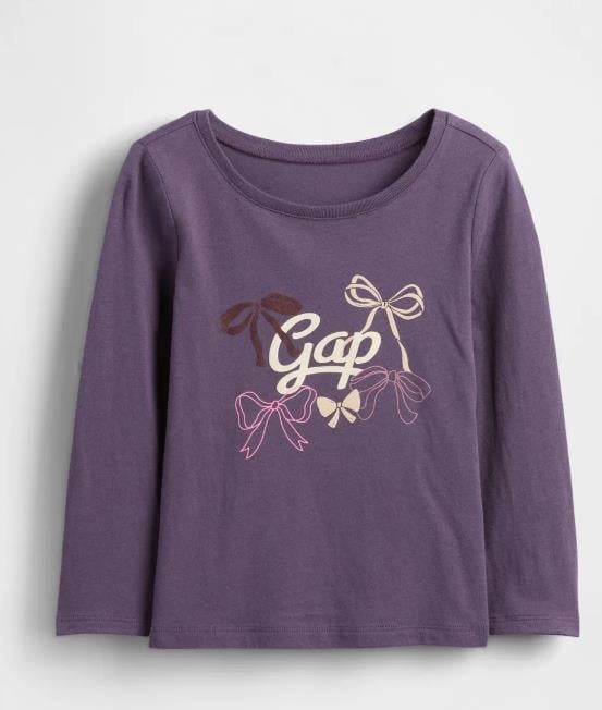 Kız Bebek | Gap Logo Uzun Kol T-Shirt - Fiyonk
