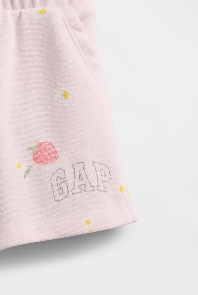 Kız Bebek | Logo Pull-On Fransız Havlu Kumaş Şort Pudra