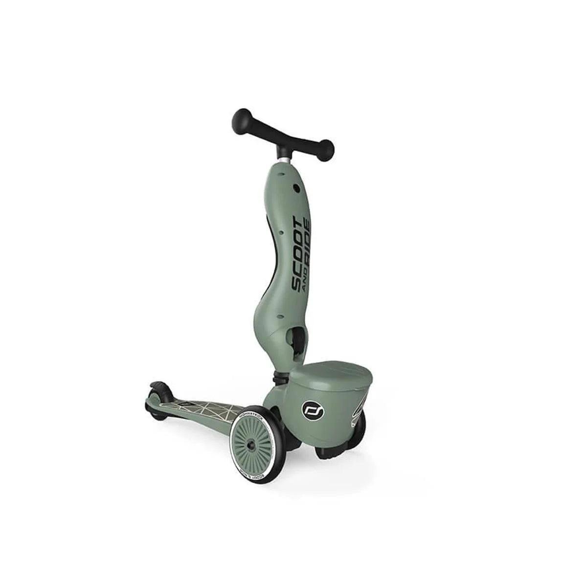 Scoot and Ride Highwaykick 1 Lifestyle Scooter - Green Lines
