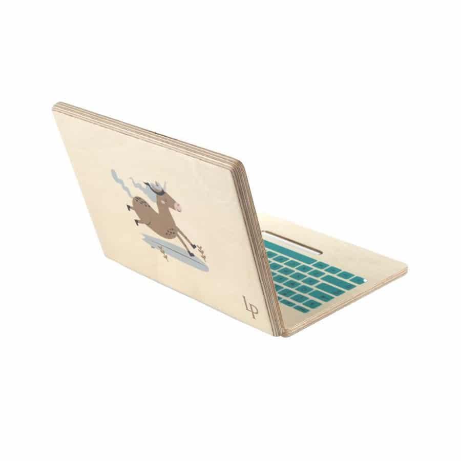 Ahşap Laptop + Kara Tahta ve Tebeşir