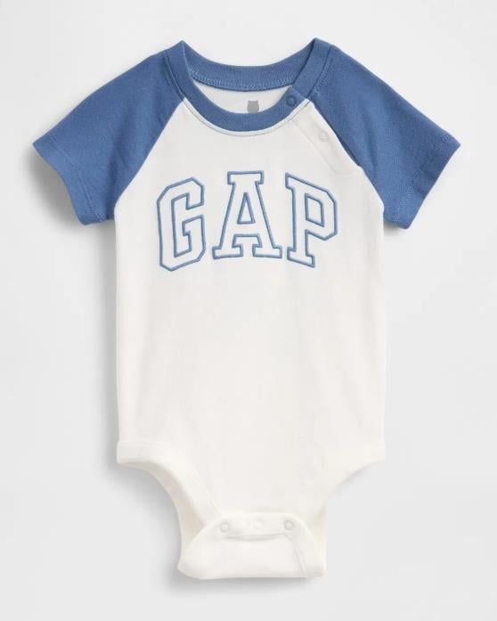 Erkek Bebek |Bebek | Organik Pamuk Gap Logo Bodysuit