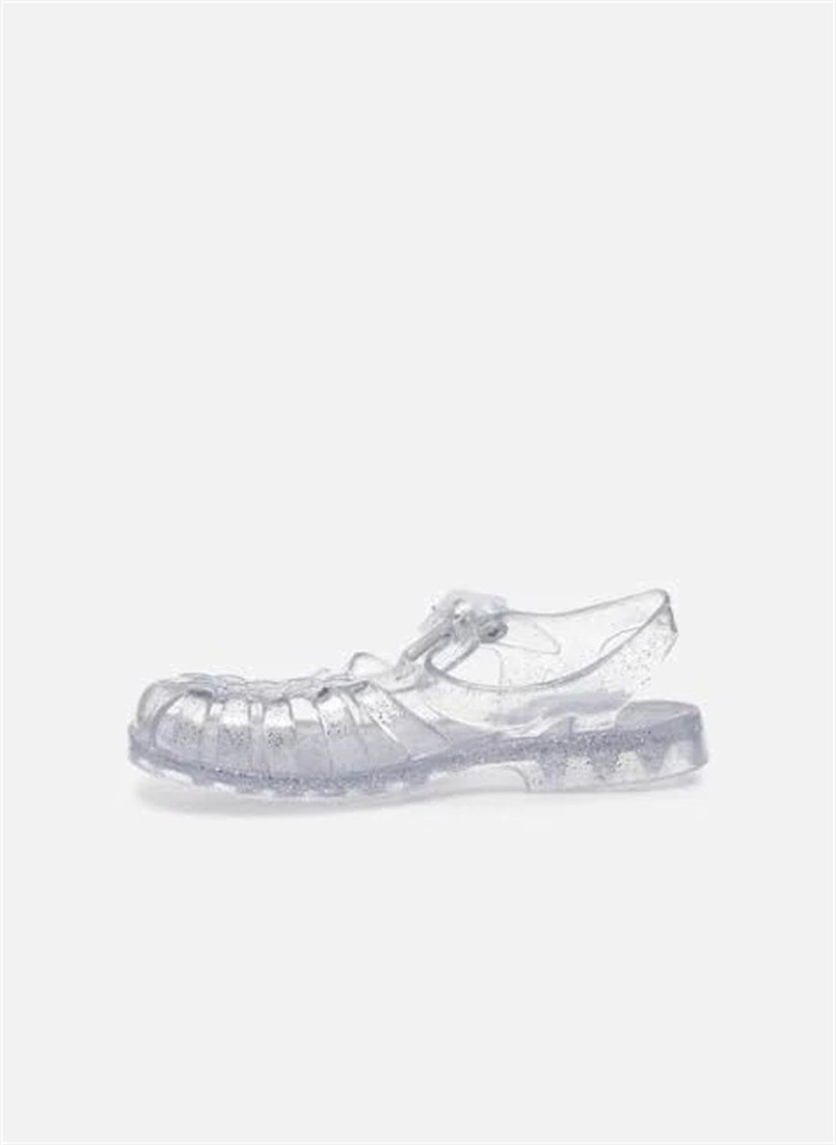 fMEDUSE SUN ARGENT PAILLETE SANDALS - ÇOCUK SANDALET ŞEFFAF BEYAZ