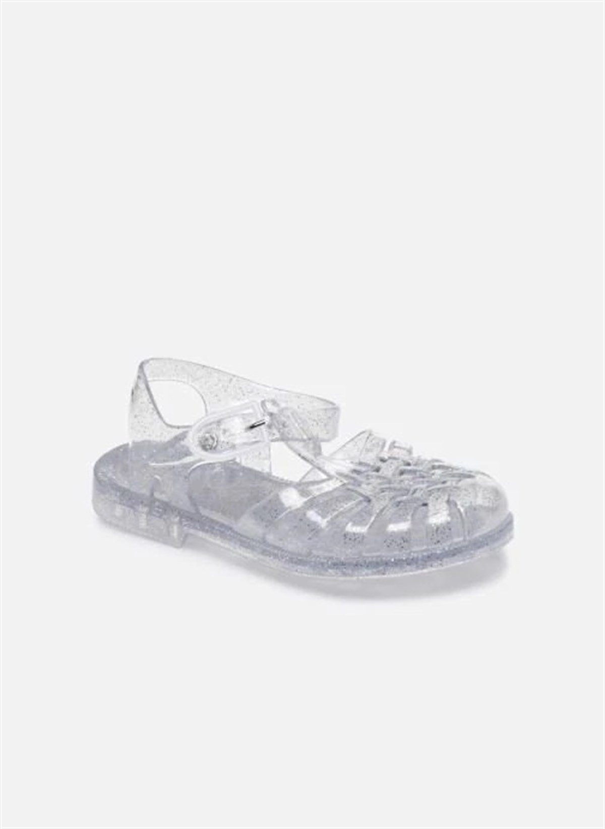fMEDUSE SUN ARGENT PAILLETE SANDALS - ÇOCUK SANDALET ŞEFFAF BEYAZ