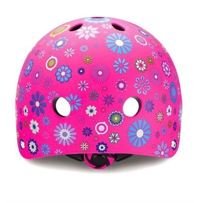 Globber Kask Çiçekli/Pembe 