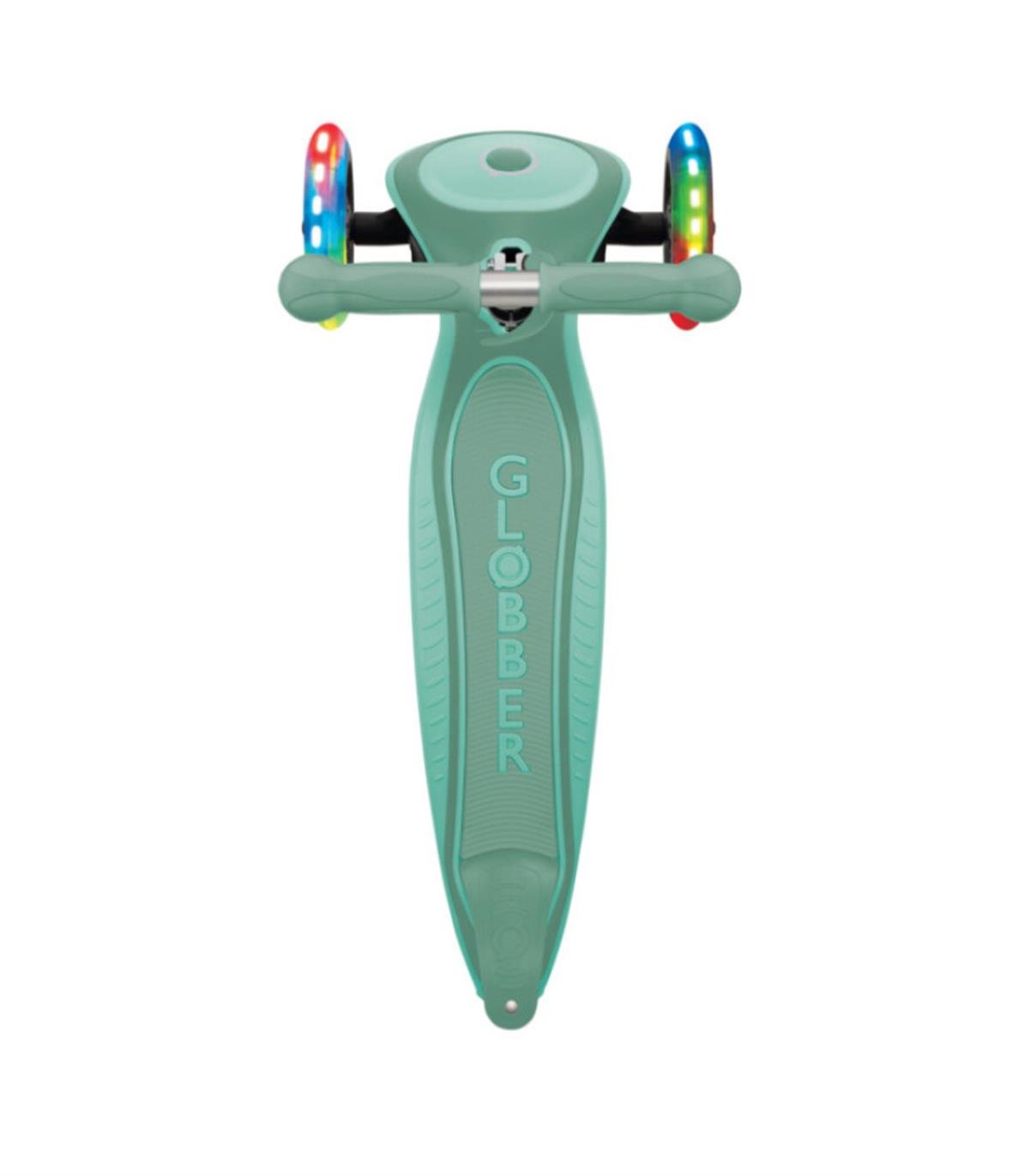 Globber Primo Plus Katlanabilir Işıklı Scooter - Mint Yeşili