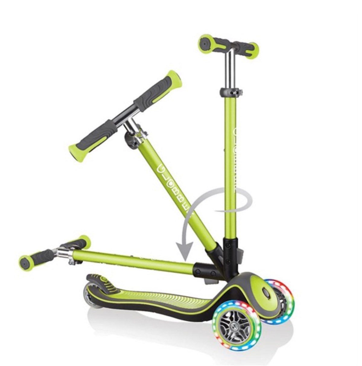 Globber Scooter /  Elit Deluxe Işıklı / Yeşil