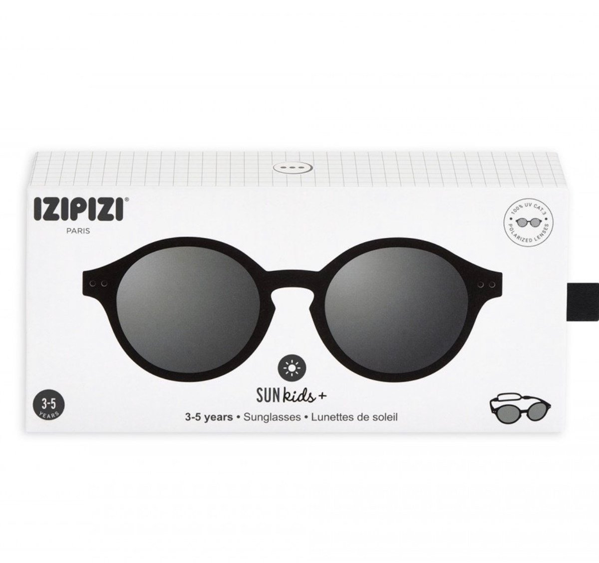 IZIPIZI Kids Plus Güneş Gözlüğü (3-5 yaş) / Siyah
