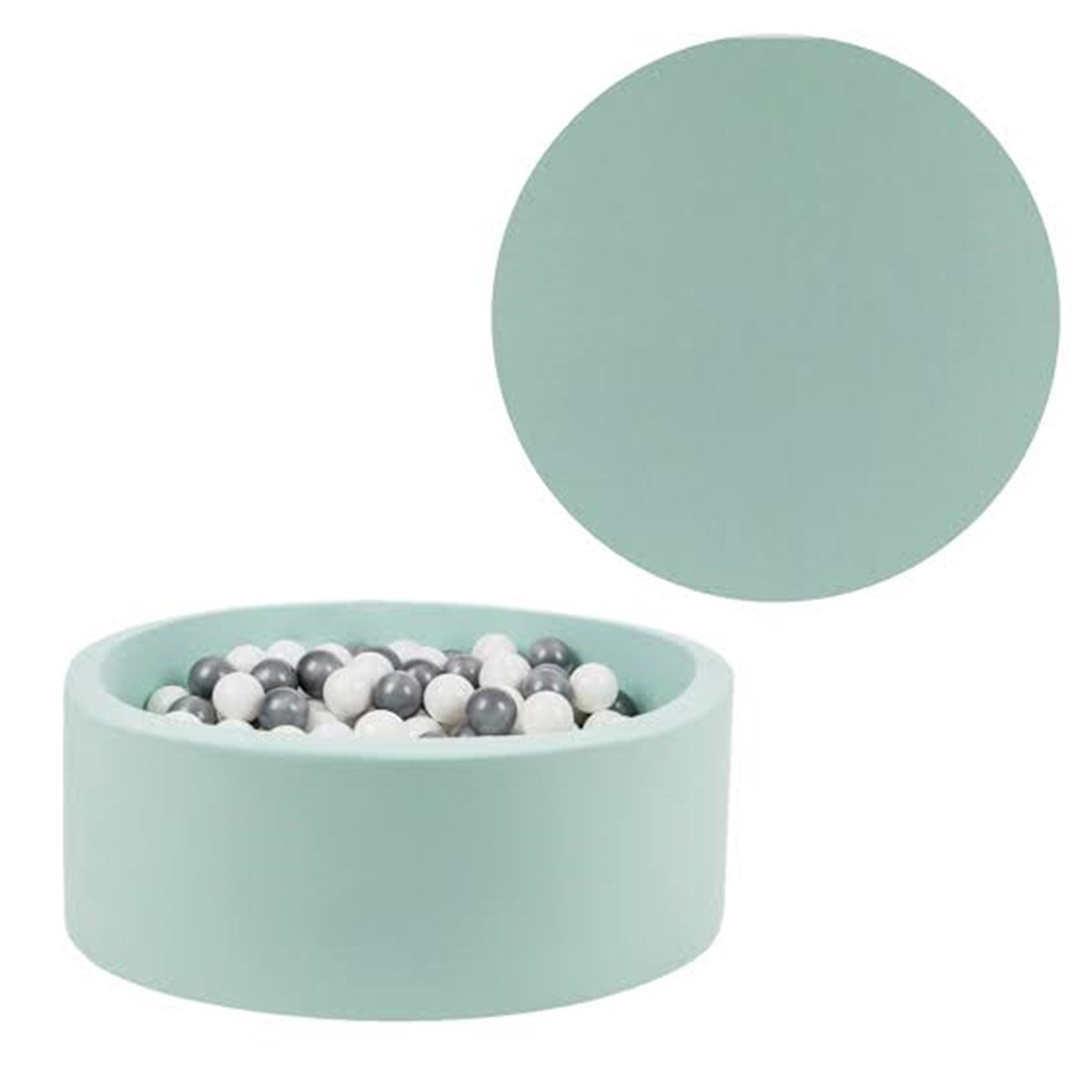Larisa & Pumpkin Mint Top Havuzu (Gümüş/Beyaz Top)