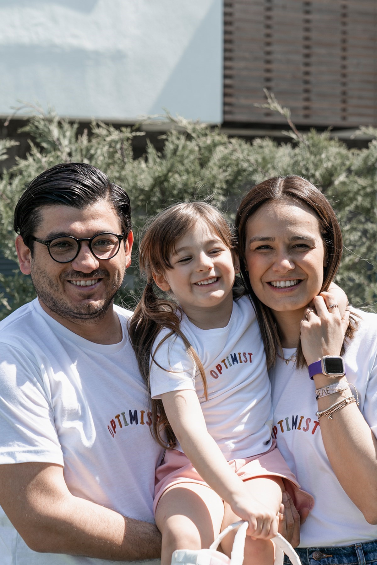 Optimist Nakışlı Slogan Yetişkin Tişört - Beyaz