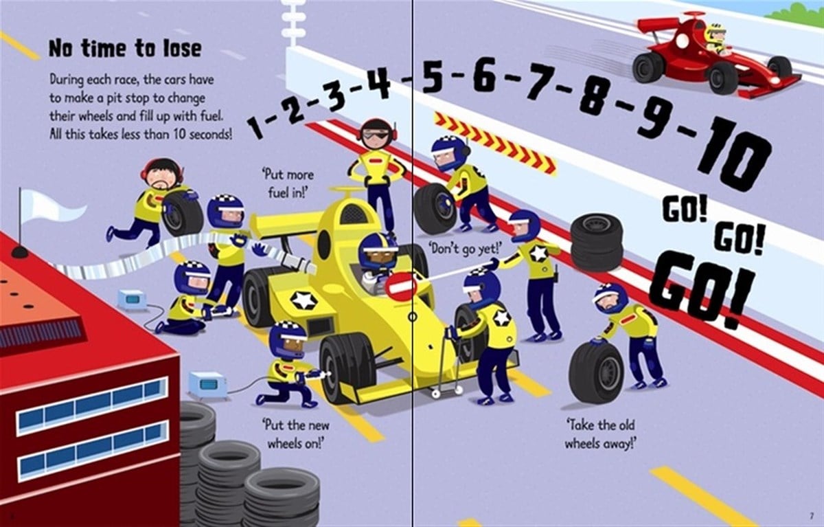 The Usborne Wind-up Wind-Up Racing Cars