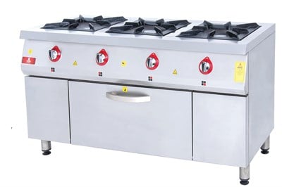 DRN 3 LÜ KUZİNE GAZLI VE LPG CE BELGELİ 3 OCAK 1 FIRIN GAZMER ONAYLI 150X60X85