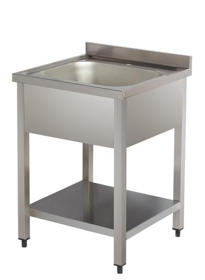 ARİSCO TEK EVYELİ TABAN RAFLI TEZGAH 60X60X85 DEMONTE  