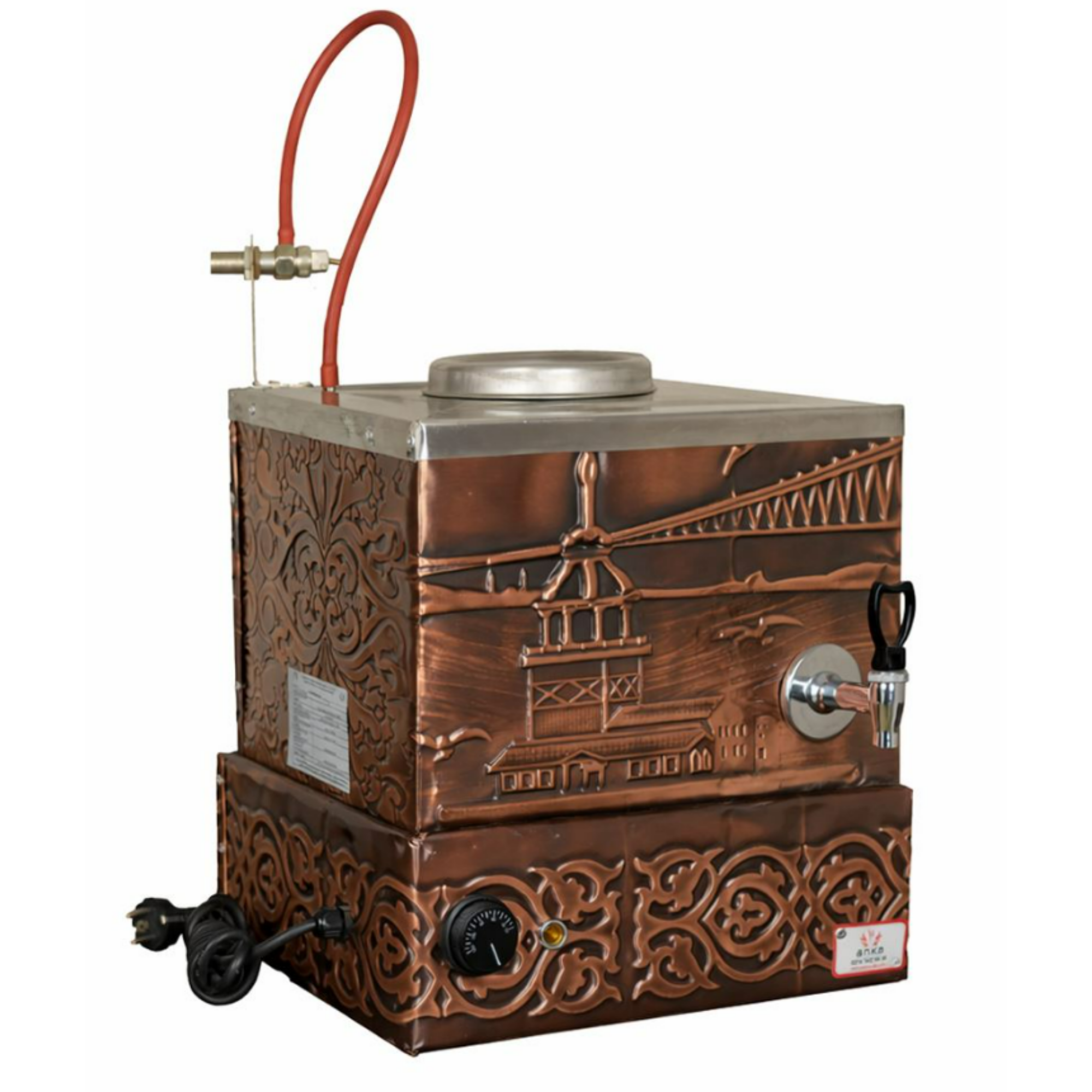 Anka Eko Bakır Çay Kazanı EBE1ANKAAnka Eko Bakır Çay Kazanı EBE11 Demlikli Çay KazanlarıAnka Eko Bakır Çay Kazanı EBE1