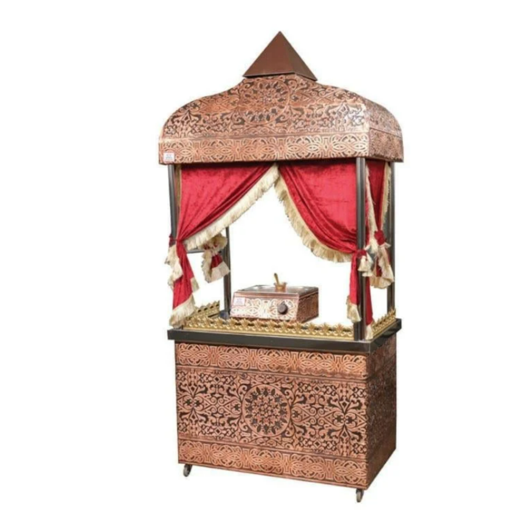 Anka Kahveci Güzeli Sunum Arabası 80x60x220 Cm Bakır Kaplama KG80ANKAAnka Kahveci Güzeli Sunum Arabası 80x60x220 Cm Bakır Kaplama KG80Kumda Kahve MakineleriAnka Kahveci Güzeli Sunum Arabası 80x60x220 Cm Bakır Kaplama KG80