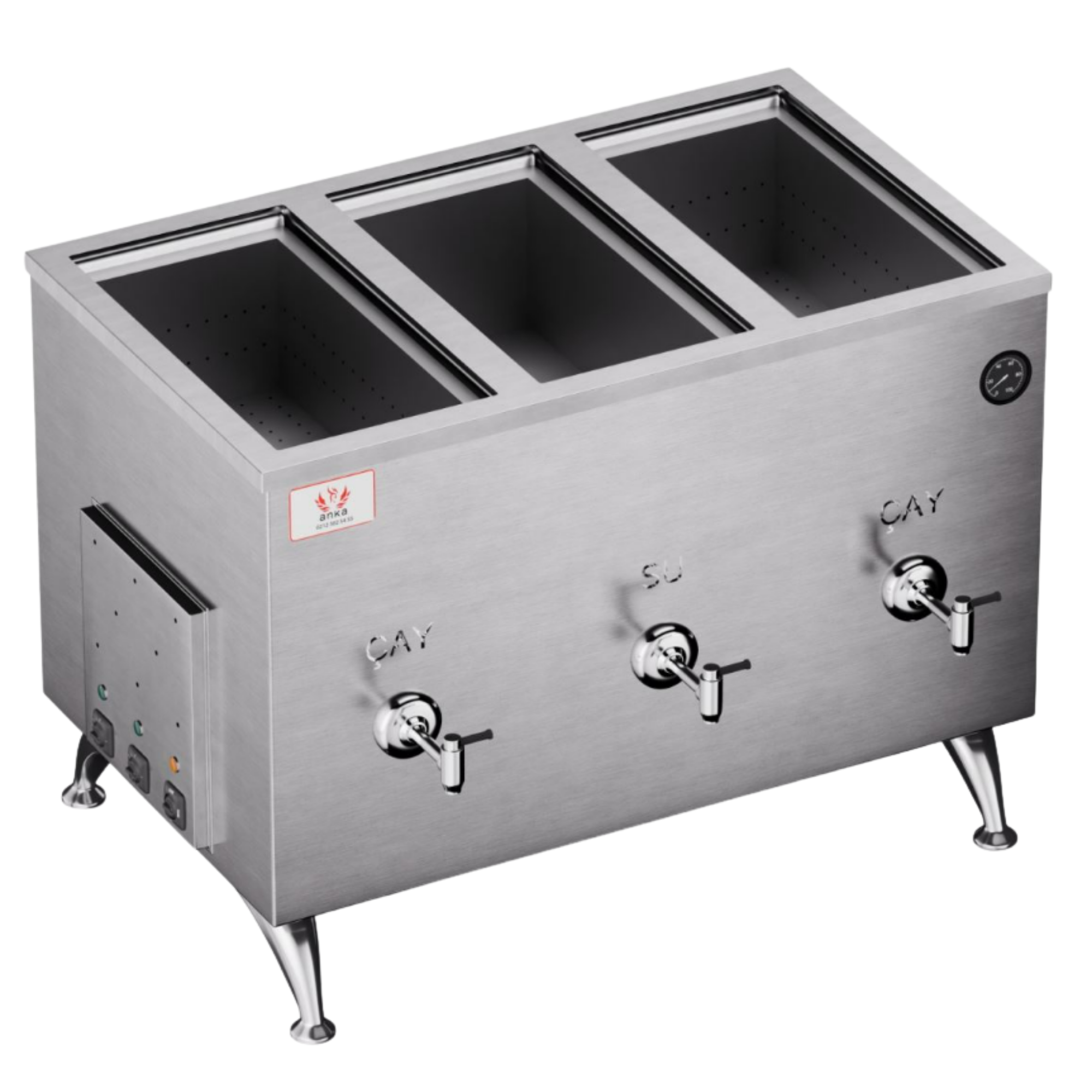 Anka Mega Çay Makinesi 80 Litre MG80ANKAAnka Mega Çay Makinesi 80 Litre MG803 Demlikli Çay KazanlarıAnka Mega Çay Makinesi 80 Litre MG80