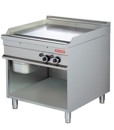 ARİSCO 80 LİK GAZLI IZGARA CE BELGELİ ALT AÇIK DOLAPLI PLEYT DÜZ YÜZEY 850*900*900