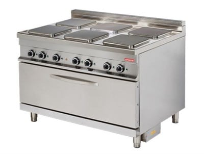 ARİSCO ELEKTRİKLİ KUZİNE 6 OCAKLI KARE YÜZEY MAKSİ ELEKTRİKLİ FIRIN ER933