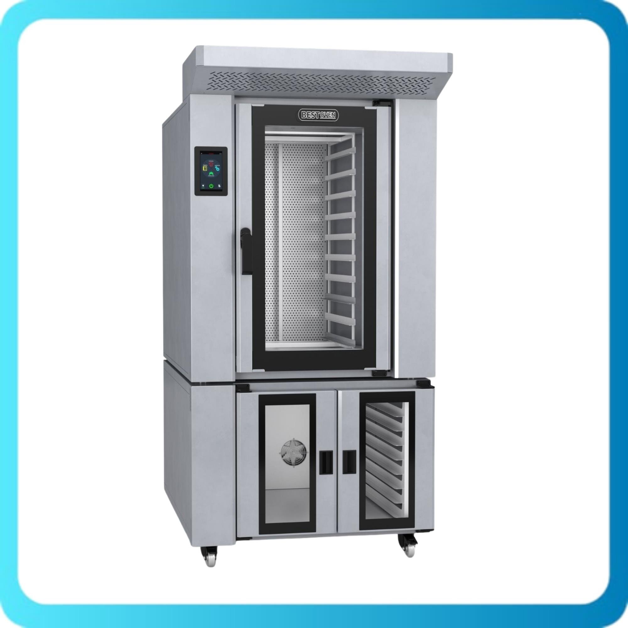 Bestoven 10 Tepili Döner Fırın Elektrikli Davlumbaz+Mayalandırma BOR-10E+BOF-10E SETBESTOVENBestoven 10 Tepili Döner Fırın Elektrikli Davlumbaz+Mayalandırma BOR-10E+BOF-10E SETPatisserie FırınlarBestoven 10 Tepili Döner Fırın Elektrikli Davlumbaz+Mayalandırma BOR-10E+BOF-10E SET