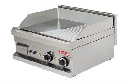 ARİSCO EG606SG ELEKTRİKLİ 60 LIK YARI DÜZ YARI OLUKLU PLEYT IZGARA  AYNA KROM KAPLI 