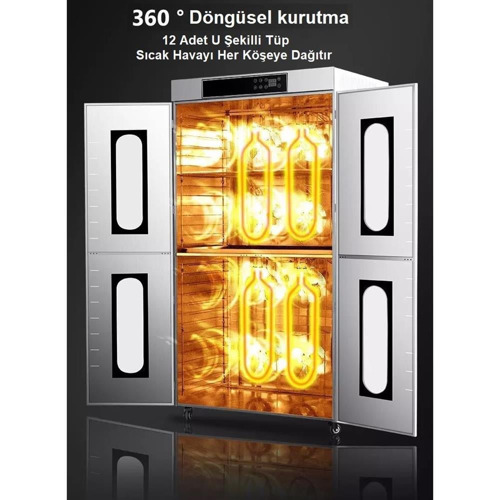 Dalle 28 Büyük Tepsili Endüstriyel Çelik Meyve Kurutma Makinesi LT-195 DALLEDalle 28 Büyük Tepsili Endüstriyel Çelik Meyve Kurutma Makinesi LT-195 Meyve Kurutma MakineleriDalle 28 Büyük Tepsili Endüstriyel Çelik Meyve Kurutma Makinesi LT-195 