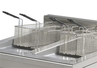 ARİSCO EF922 ELEKTRİKLİ FRİTÖZ 2X24 LT TAHLİYELİ DOLAPLI  90 LIK SERİ PROFESYONEL 