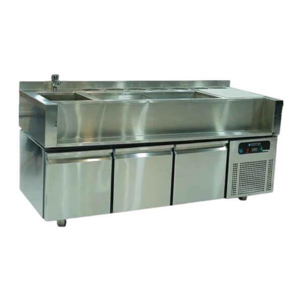 Ekofan Buzdolaplı Kokteyl İstasyonu, 3 Çekmeceli, 350 W, 186 Cm KTB-3EKOFANEkofan Buzdolaplı Kokteyl İstasyonu, 3 Çekmeceli, 350 W, 186 Cm KTB-3Tezgah Tip BuzdolaplarıEkofan Buzdolaplı Kokteyl İstasyonu, 3 Çekmeceli, 350 W, 186 Cm KTB-3