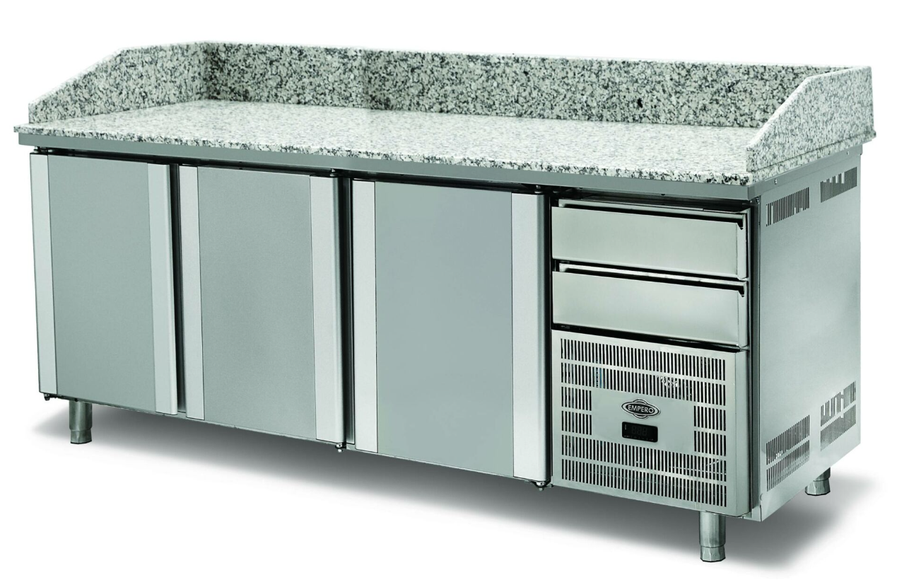 Empero Hamur Hazırlık Dolabı 3 Kapılı Granit Tablalı Mayalandırma Çekmeceli 210x80x102 EMP.210.80.01EMPEROEmpero Hamur Hazırlık Dolabı 3 Kapılı Granit Tablalı Mayalandırma Çekmeceli 210x80x102 cm EMP.210.80.01Pizza Hazırlık BuzdolaplarıEmpero Hamur Hazırlık Dolabı 3 Kapılı Granit Tablalı Mayalandırma Çekmeceli 210x80x102 cm EMP.210.80.01