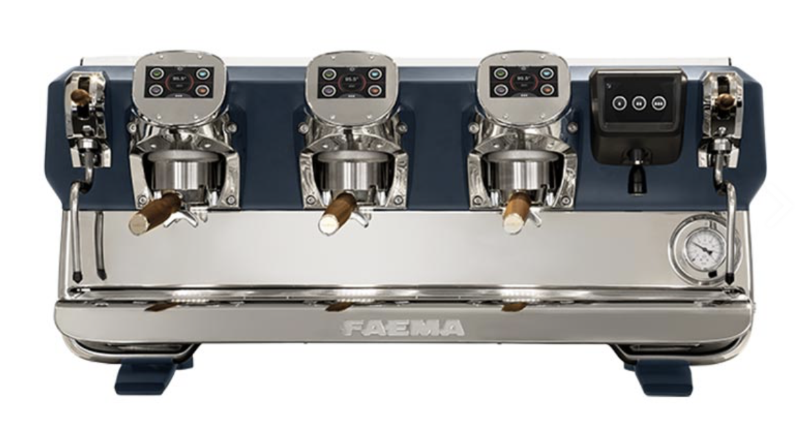 Faema Tam Otomatik Espresso Kahve Makinesi 3 Gruplu Kahve Makinesi Dijital Ekran E71 A/3 Touch Blue PearlFAEMAFaema Tam Otomatik Espresso Kahve Makinesi 3 Gruplu Kahve Makinesi Dijital Ekran E71 A/3 Touch Blue PearlEspresso Kahve MakineleriFaema Tam Otomatik Espresso Kahve Makinesi 3 Gruplu Kahve Makinesi Dijital Ekran E71 A/3 Touch Blue Pearl