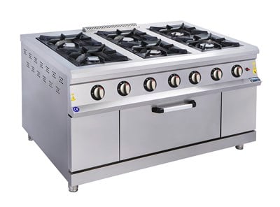 GÖRKEM 6 GÖZLÜ GAZLI CE BELGELİ KUZİNE 1 FIRINLI LPG VE GAZLI 