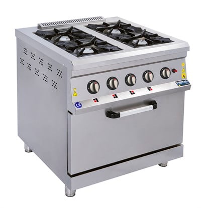 GÖRKEM 80X80 4 GÖZLÜ KUZİNE GAZLI CE BELGELİ LPG CE BELGELİ 