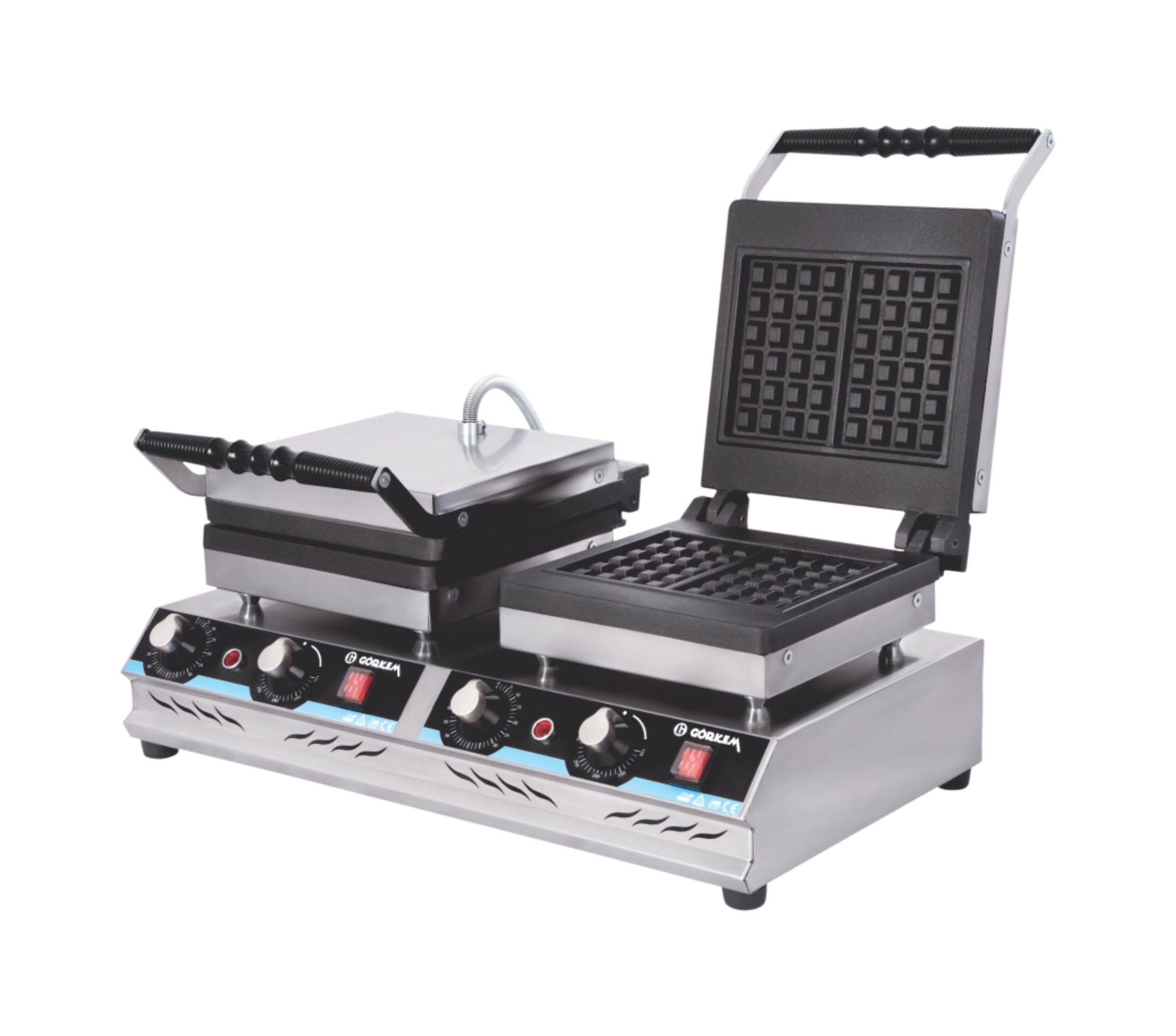 Görkem Çiftli Kare Lüks Waffle Makinesi Elektrikli 1550GÖRKEM Görkem Elektrikli Çiftli Kare Lüks Waffle Makinesi 1550Waffle MakineleriGörkem Elektrikli Çiftli Kare Lüks Waffle Makinesi 1550