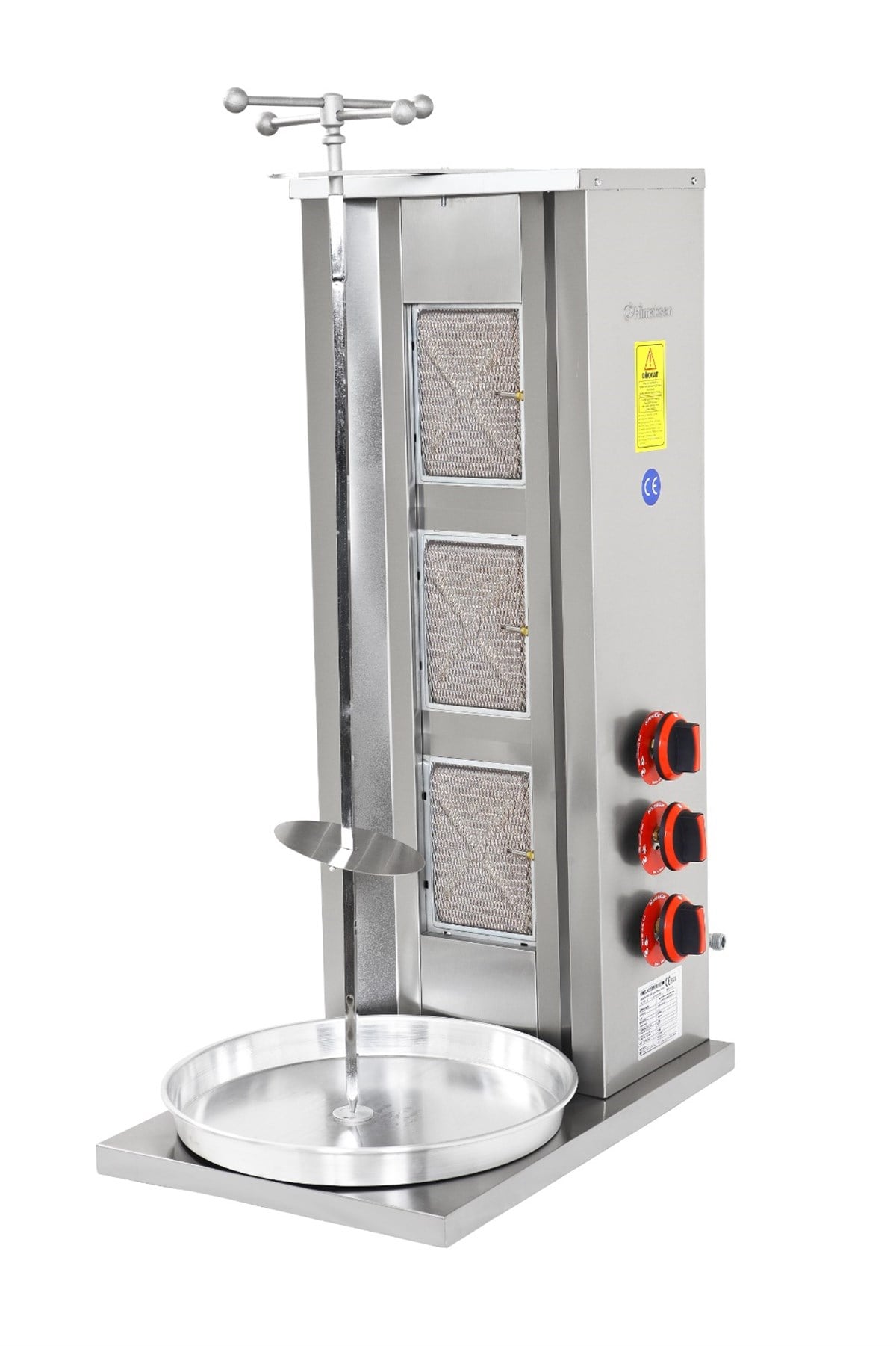 HİMAKSAN 3,LÜ DÖNER OCAĞI DOĞALGAZLI CE BELGELİ DÖNER OCAĞI LPG VE GAZ CE BELGELİ 44X52X100