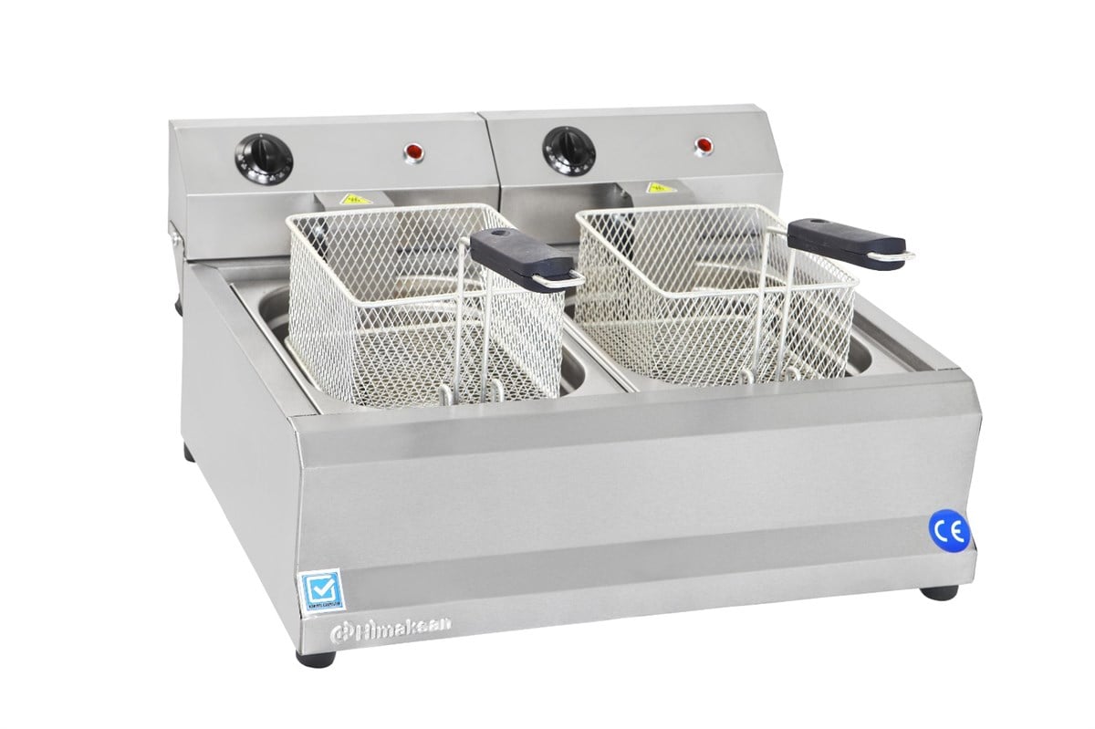 HİMAKSAN 5+5 ELEKTİRİKLİ ÇİFT HAZNELİ FRİTÖZ 550X490X360