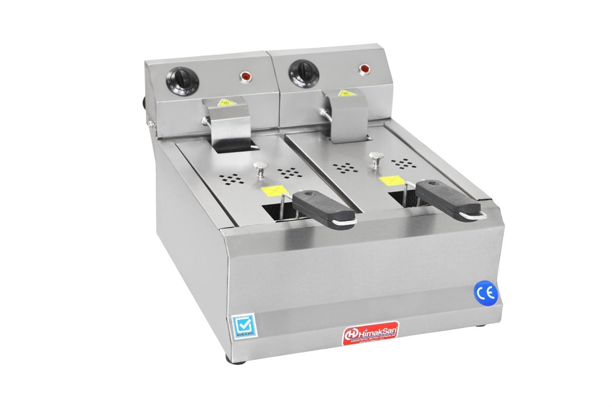 HİMAKSAN FRİTÖZ ÇİFTLİ 3+3 LT ELEKTİRİKLİ 370X490X360
