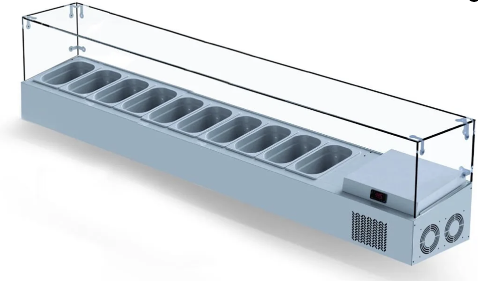 Iceinox Set Üstü Saladbar 11 Küvetli 225x34x45 cm VTP 225 GL ICEINOXIceinox Set Üstü Saladbar 11 Küvetli 225x34x45 cm VTP 225 GL Dondurma MakineleriIceinox Set Üstü Saladbar 11 Küvetli 225x34x45 cm VTP 225 GL 